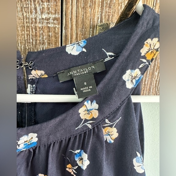 Anne Taylor Factory Jumpsuit Navy Size 8 - Picture 5 of 9